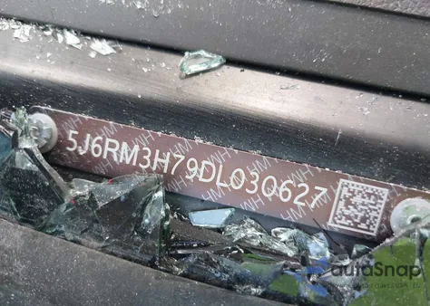 2013 Honda Cr-V Ex-L из США, поврежденный, VIN 5J6RM3H79DL030627